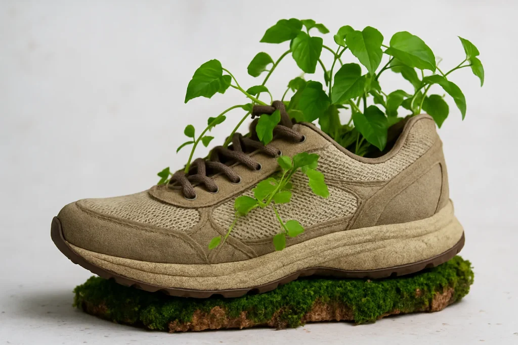 eco-friendly-sneaker-with-green-plants