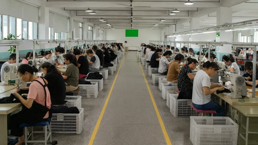 motorcycle-boot-factory-production-line
